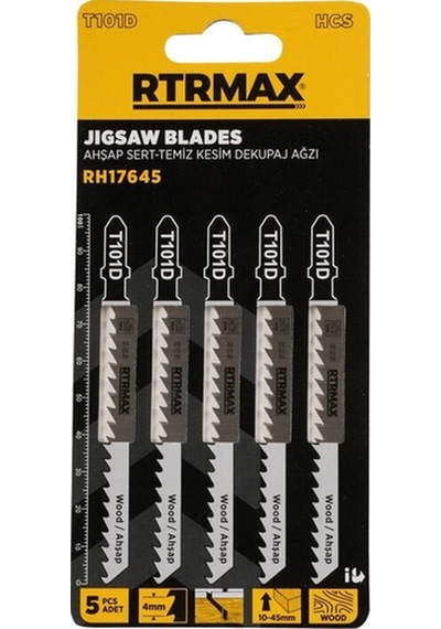 Rh17645 Ahşap Sert - Temiz Kesim Dekupaj Ağzı - T101d Model 100 Mm - 5 Adet