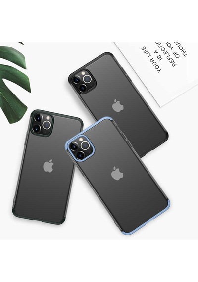 Apple Uyumlu iPhone 11 Pro Max Kılıf Zore Nili Kapak Mavi