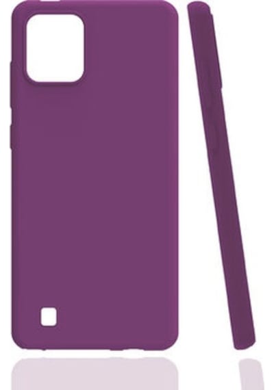 Realme C11 2021 Kılıf Esnek Ve Hafif Yapılı Soft Touch Premium Silikon Kapak Ryc/biye Mor