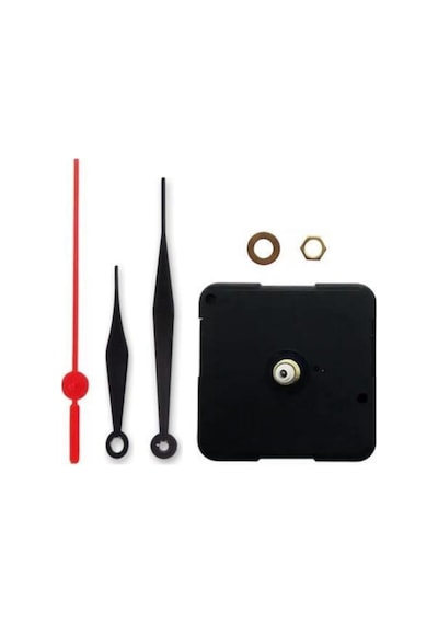 Hobialem 1 Adet, Duvar Saat Mekanizması, 10 Mm Şaft, Sessiz, Saat Motoru, Metal Akrep, Yelkovan, Saniye