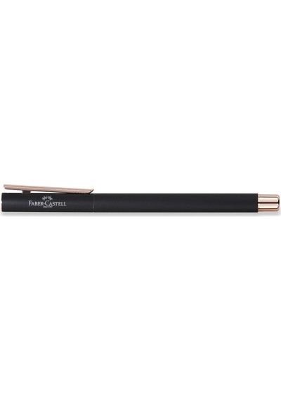 Faber-castell Dolma Kalem Neo Slim, Uç M, Metal Siyah, Pembe Altı Diğer