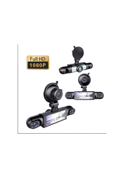 4 Kameralı 360 Araç İçi Kamera Full Hd 1080p Wifi Destekli Gece Görüşlü Döngüsel Kayıt Park Modu