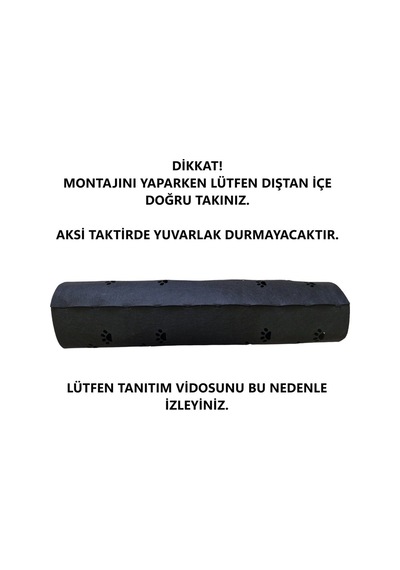 Kedi Oyuncağı Tüneli 1. Kalite 3mm Keçeden Geçmeli Kedi Ve Pati Figürlü 9 Renk A3
