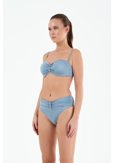 Louren Kadın Siyah/mavi Düz Kumaş Boncuklu Çıkarılabilir Askılı Sabit Kaplı Balenli Straplez Bikini Takımı Mavi Louren Kadın Siyah/mavi Düz Kumaş Boncuklu Çıkarılabilir Askılı Sabit Kaplı Balenli Straplez Bikini Takımı Mavi