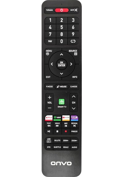 Lcd Led Kumanda Onvo Netflix Tabii Youtube Beın Connect Smart Tv Tuşlu