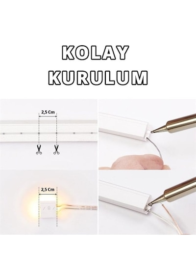 Powermaster Pm-5291 Silikon Kaplama 12 Volt 100 Metre Mor Neon Led Şerit Aydınlatma