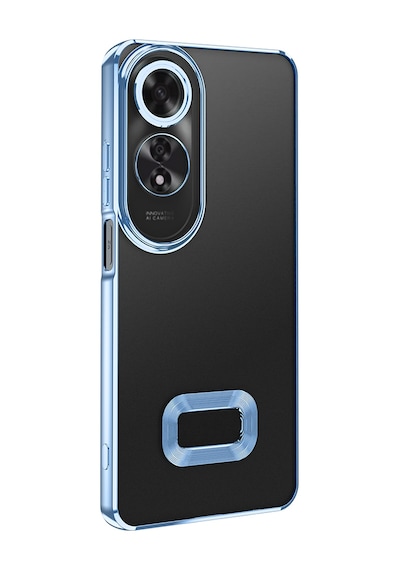 Oppo A60 Kılıf Kamera Lens Korumalı Logo Gösteren İnce Hafif Pazarplus Siyah