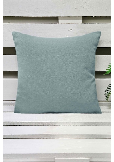Melodie Keten Kırlent Kılıfı Bebek Mavisi 45X45 Cm