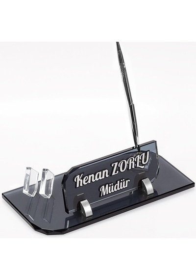 Forte Kristal İsimlik  Yeni İş Hediyesi Ofis Masa İsimliği