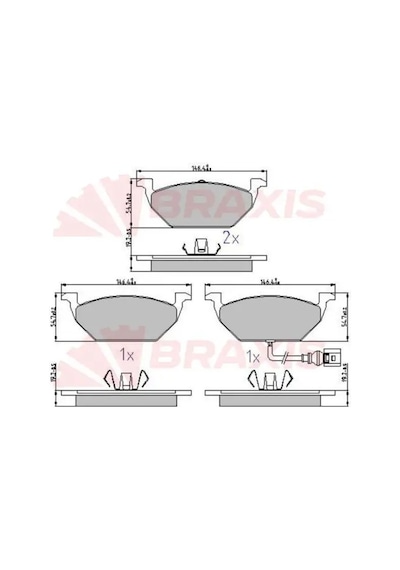Vw Jetta 3 On Fren Balatasi 2.0 Tdi 2006-2010 Braxıs Aa0627