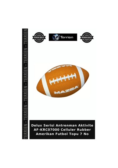 Delux Serisi Antrenman Aktivite Af-krc07000 Celluler Rubber Amerikan Futbol Topu 7 No Çok Renkli