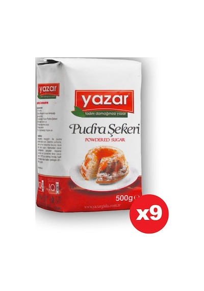 Yazar Pudra Şekeri 9 x 500 G