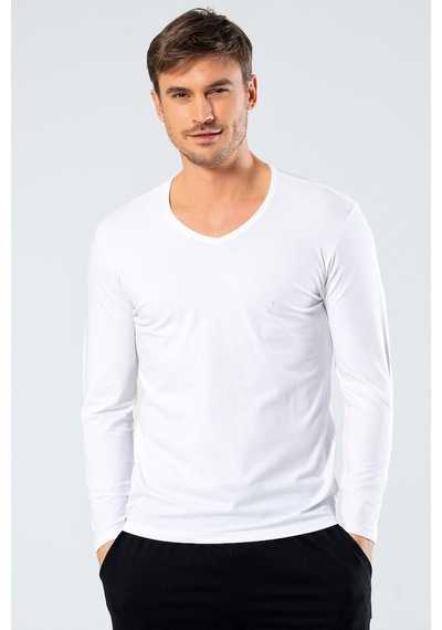 Cacharel Erkek V Yaka Uzun Kollu T-Shirt - 520618870