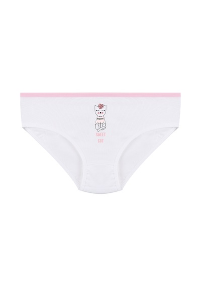 Koza İç Giyim Kız Çocuk 3'lü Penguen Desenli Slip 1050 Pudra