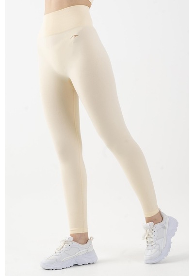 Maraton Active Slimfit Kadın Training Ekru Tayt 812057-ekru