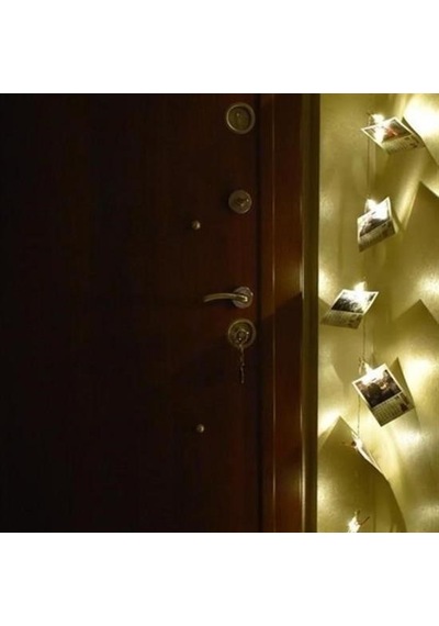 Buffer Bakır Renkli Led Işıklı Fotoğraf Asma Işık Süsleme Mandalları Çoklu Renk