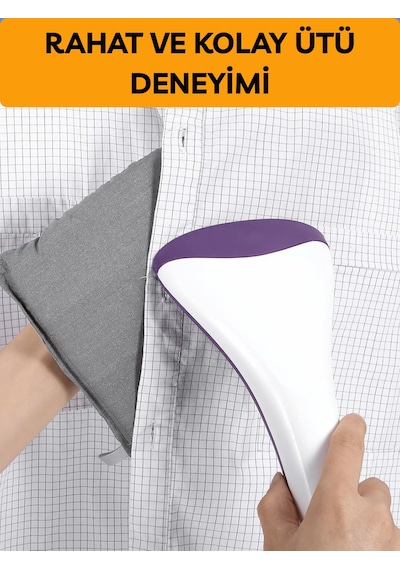 Buharlı Ütü Eldiveni Mini Ütü Sıcaklık Buhar Geçirmez 15x25 Cm Gri