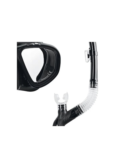 Arena Premium Snorkeling Set Unisex Siyah Yüzücü Şnorkel 002018505 Siyah