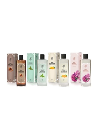 Kolonya Karışık Set, 270 Ml X 4 Adet, Dark Spice, Green Tea, Mandarine, Buket 8680556666006