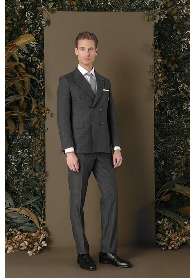 Efor Tk 884 Slim Fit Füme Klasik Takım Elbise Füme Efor Tk 884 Slim Fit Füme Klasik Takım Elbise Füme
