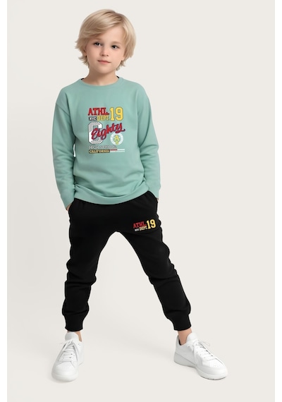 Panios Kids Erkek Çocuk Baskılı Eşofan Takımı Gri