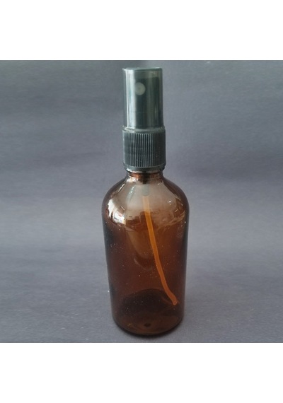100ml Kahverengi Spreyli Şişe, 12 Adet, Ecza Şişesi, Boş Cam Şişe