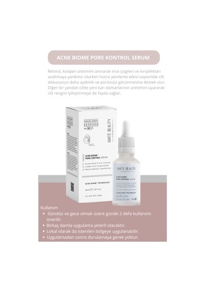Siyah Nokta ve Akne Gidermeye Yardımcı Acne Bıome Control Serum