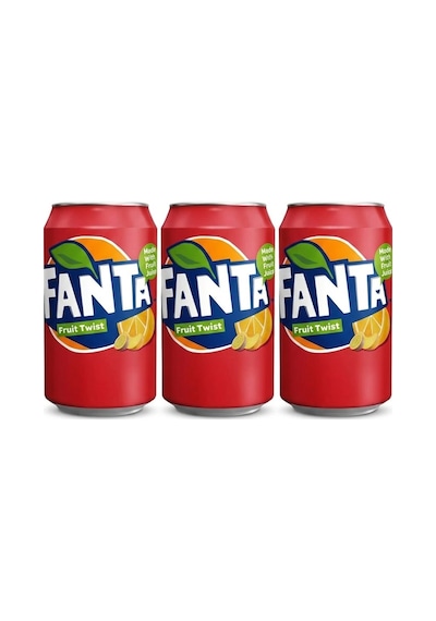 Fanta Fruit Twist Karışık Meyve Aromalı Gazlı İçecek 330 Ml 3 Adet