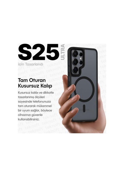 Samsung Galaxy S25 Ultra İçin Mattpro Serisi Magsafe İle Uyumlu Ultra Güçlü Yumuşak Silikon Darbeye Dayanıklı Mat Kılıf