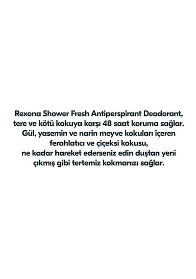 Rexona Kadın Sprey Deodorant Shower Fresh 150 Ml X 3 Adet