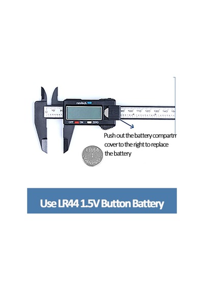 Elektronik Dijital Kumpas, 150mm Karbon Fiber Gövde, Lcd Ekran, Mm/inch Dönüştürme, Sıfırlama Fonksiyonu, Hassas Ölçüm Aleti