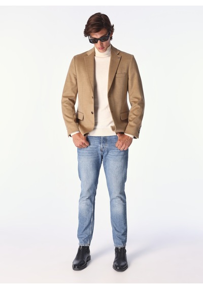 Fabrika Comfort Deve Tüyü Erkek Ceket Regular Fit Düz Ceket Fc4wm-ckt 2409 Camel