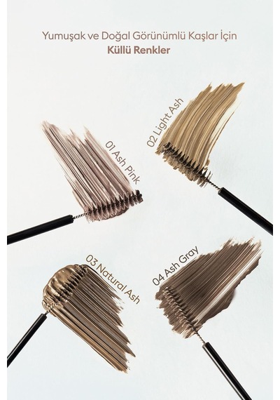 Ultra İnce Fırçalı, Yoğun Pigmentli Kaş Maskarası Kill Brow Slim Ash Browcara 02 Light Ash Diğer