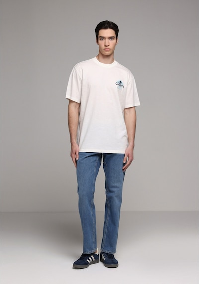 Colin's Colins Comfort Fit Yuvarlak Yaka Düz Erkek Beyaz Kısa Kol Tişört Cl1079304 Q1.v2 Ofw