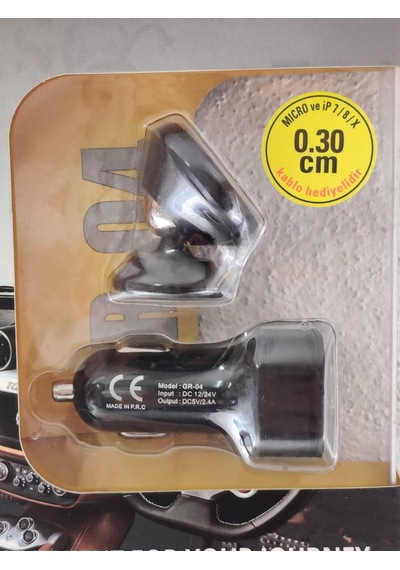 Powerway Gr-04 Araç Şarj Seyahat Kiti Iphone+Mıcro Kablo