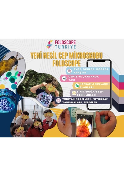 Ayrex Foldscope Cep Mikroskobu Gezgin Seti