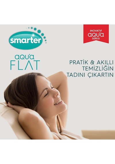 Smarter Aqua Flat + Yedek Temiz ve Kirli Suyu Ayırma Özelliği Otomatik Temizlik Seti