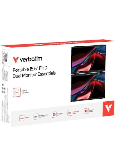Verbatim Essentials 15,6 Full Hd 1080p Çift Ekran Ips Taşınabilir Dual Monitör