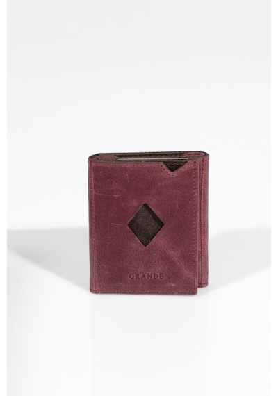 Grande 850 Erkek Deri Kartlık Crazy Bordo