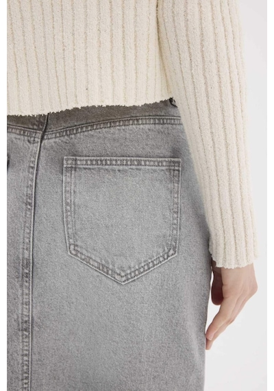 Defacto Long Fit Midi Jean Etek E1302ax25spnm55 Gri