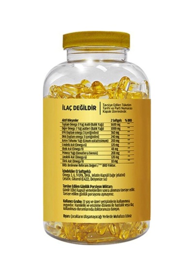 Omega 3-6-9 Balık Yağı Dha-epa 180 Softgel