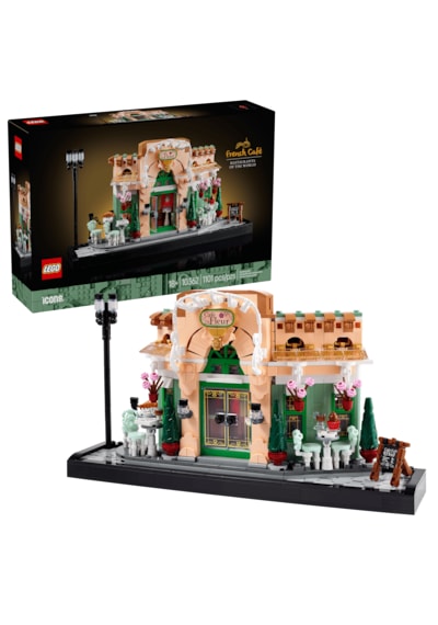 LEGO® Icons Fransız Kafe 10362 - Yetişkinler için Koleksiyonluk Dekoratif Model Yapım Seti (1101 Parça)