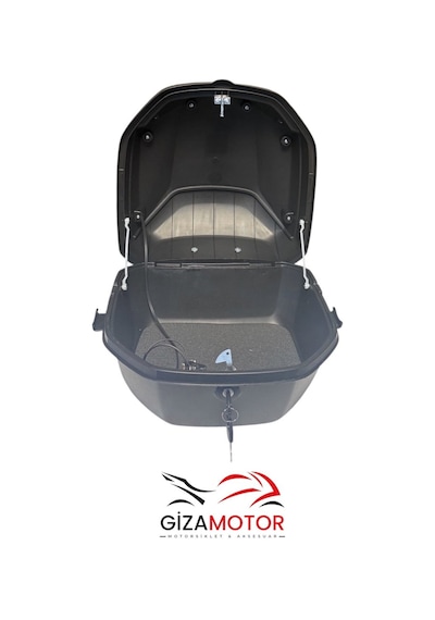 Işıklı Sırt Dayamalı Motosiklet Çantası Kırmızı 33lt