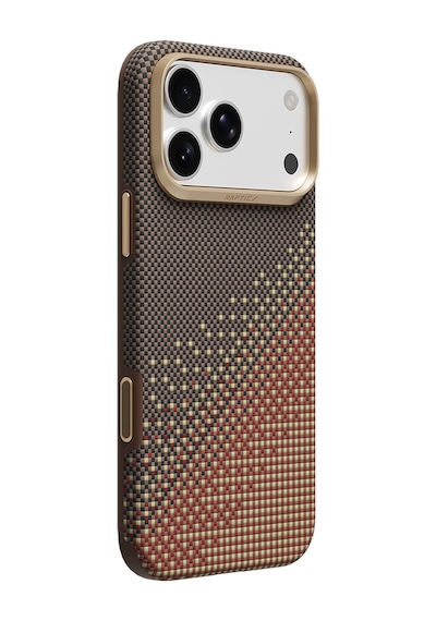 Apple iPhone Uyumlu 18 Pro Max Kılıf M-safeli Raptic Aramid Dual Ultra Serenity Serisi Karbon Kapak Kahverengi