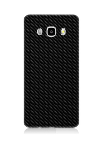 Samsung Galaxy J5 2016 Uyumlu Siyah Karbon Motif Desenli Silikon Kılıf