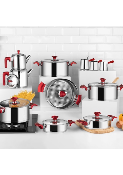 Aryıldız King Rose Cam Kapak 20 Parça İdeal Set