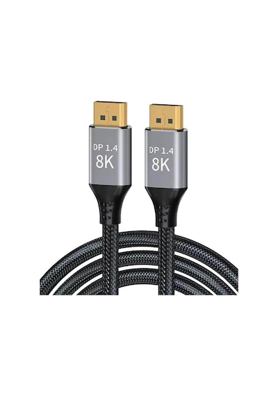 3 Metre - 8k Displayport To Displayport 1.4 Kablo - Ultra Hd 8k 60hz , 4k 144hz - Freesync, G-sync