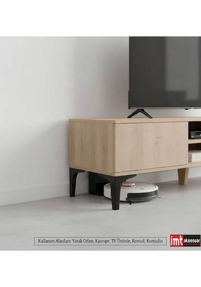 Sedef 14 Cm Krom Mobilya Kanepe Sehpa Tv Ünitesi Koltuk Ve Konsol Ayağı Krom