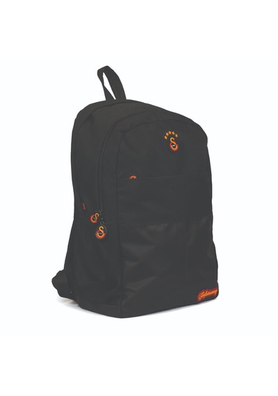 Galatasaray Lisanslı Su İtici Kumaşlı Siyah Sırt Çantası - Laptop Bölmeli