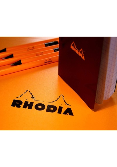 Rhodia Kareli Bloknot, Siyah, 148x148 Mm
